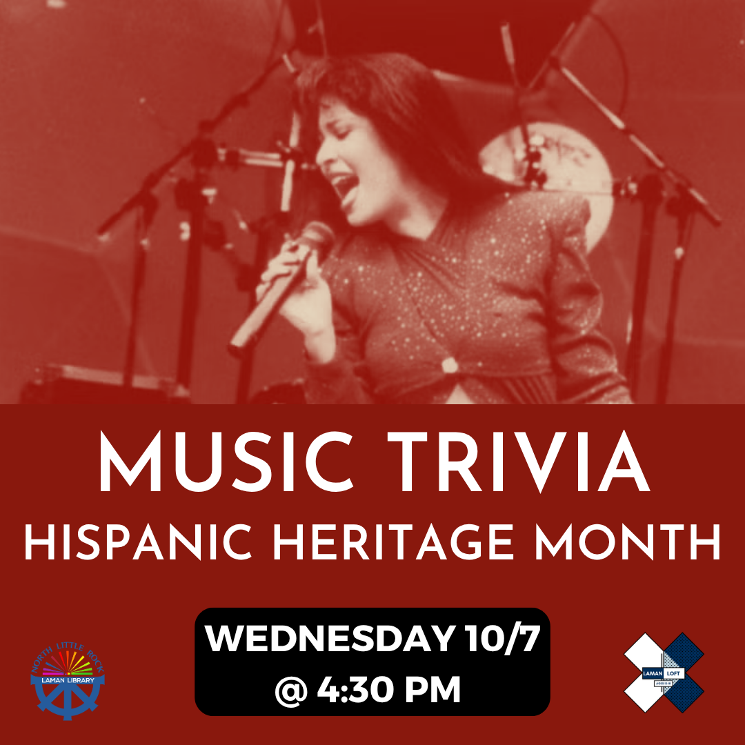 A red-tinted picture of the singer Selena above text describing the event.