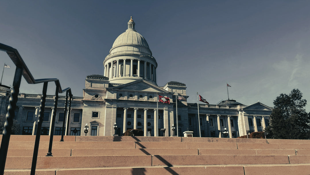 The Arkansas State Capitol Building, home to the Arkansas Secretary of State's office.